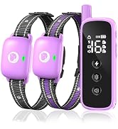 Heaflex Dog Shock Collar with Remote Control - Rechargeable Training Collar for Dogs, Beep/Vibrat...