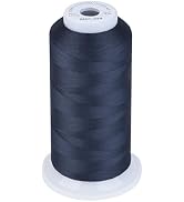 Simthread 100% Cotton Thread 1641 Yards Navy for Sewing Quilting