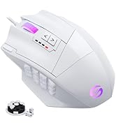 UtechSmart Venus Gaming Mouse RGB Wired, 16400 DPI High Precision Laser Programmable LED MMO Comp...