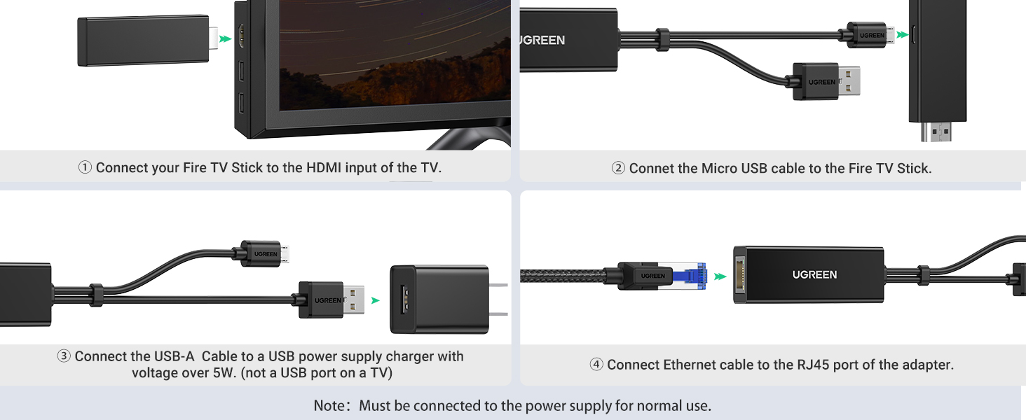 UGREEN Micro USB Ethernet Adapter