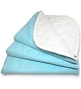 RMS Ultra Soft 4-Layer Washable and Reusable Incontinence Bed Pad - Waterproof Bed Pads, 18"X24" ...