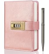 WEMATE A6 Journal with Lock - Vintage PU Leather Diary, Pen & Gift Box - Perfect for Men and Wome...