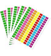 PARLAIM Rectangle Color Coding Labels, 3/4