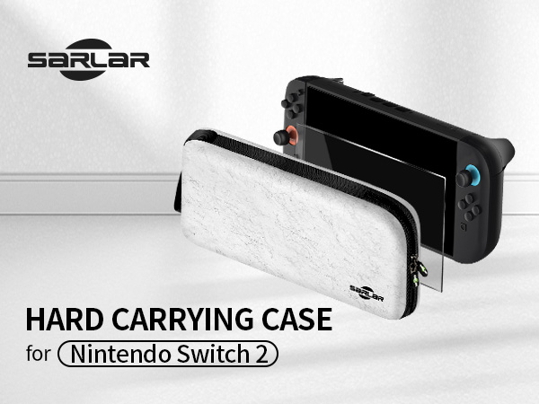 sarlar carrying case and screen protector for nintendo switch 2
