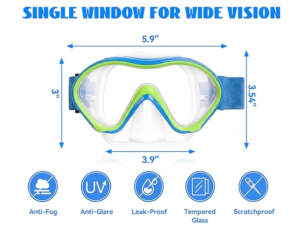 anti fog swim masks
