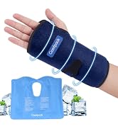 Wrist Ice Pack for Carpal Tunnel, Reusable Hot Cold Therapy Hand Ice Pack Wrap Wrist Ice...