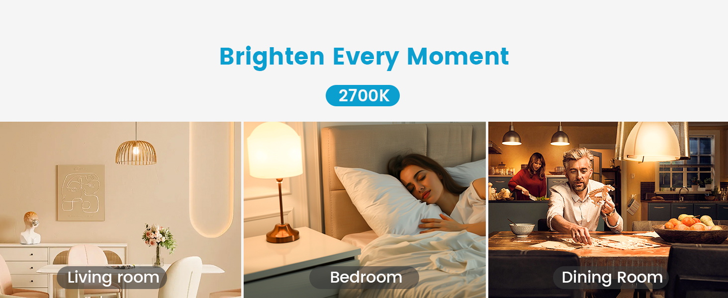 WOWLUMEN A19 LED BULBS 2700K