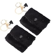 TENDYCOCO 2PCs Mini Coin Purse Mini Id Wallet Leather Zip Card Case Womens Backpack Purse Slim Po...