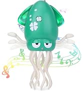 Dancing Octopus Tummy Time Toy, Magic Electric Crawling Squid Baby Toys, Birthday Gifts for 3 4 5...