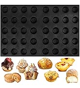 Bread Round Tray Perforated Bakery Silicone Molds 40 Mini Taper Disc Bun Mesh Baking Sheet