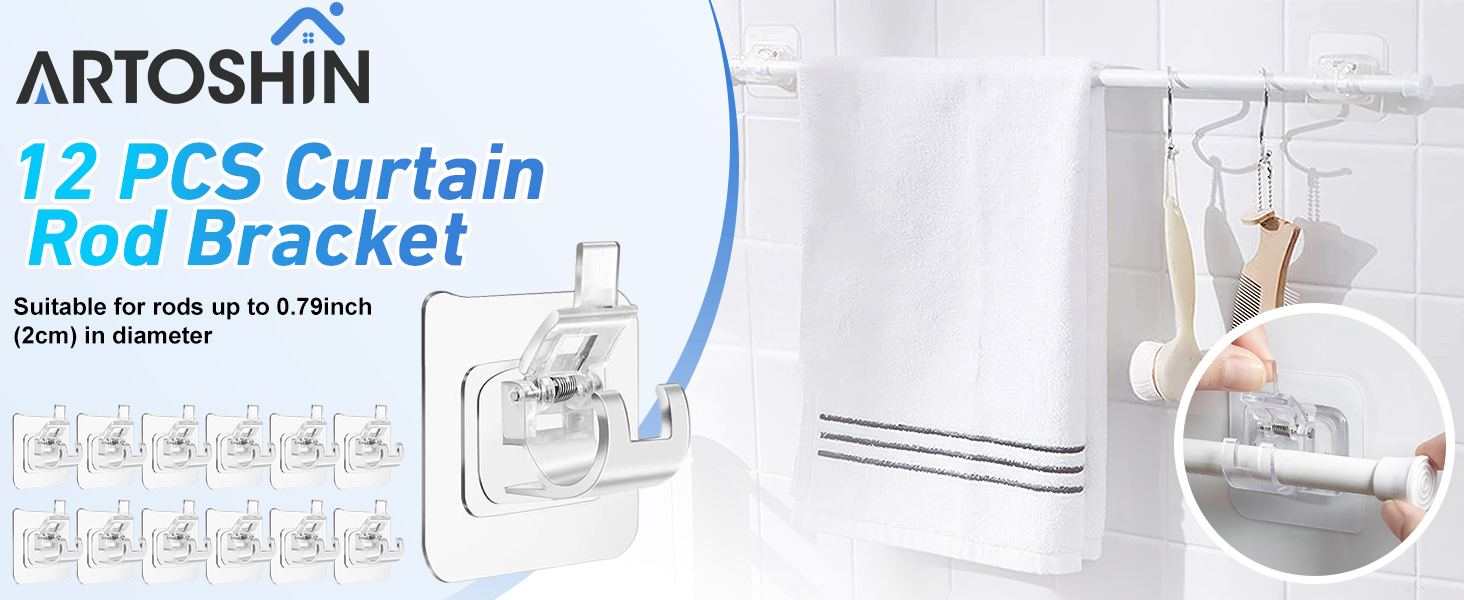 Curtain Rod Bracket No Drilling