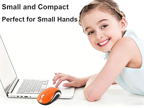 Wireless Mouse Mini Small Silent Cute Pocket Portable Compact Travel USB Tiny Optical