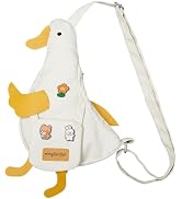 PRLINJSK Kawaii Purse, Cute Duck Crossbody Shoulder Bag | Novelty Messenger Purse for Women with ...