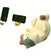 Resin Cat Figurine Phone Stand - Sturdy Design to Hold Smartphones Without Tipping, Cute Phone Ho...