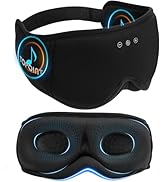 Sleep Mask with Headphones Bluetooth 5.4, TOPOINT 3D Eye Mask Blackout with Soft Bamboo Cotton fo...