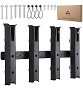 GearTrust 4-Tube Adjustable Fishing Rod Holder Bracket, Self-Adhesive Fishing Pole Holders for Ga...