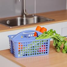 plastic basket with handle