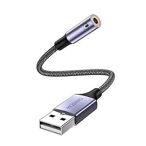 usb to 3.5mm audio adapter