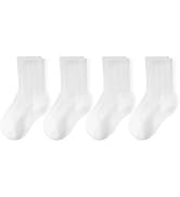 Bearbay Baby Toddler Essentials Non-Slip Crew Socks for Unisex Boys Girls | Full-Sole Silicone Gr...