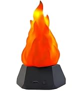 Lancoon 3D LED Fake Fire Flame Light with 3-Mode Flame Rechargeable Flickering Lamp Outdoor Campi...