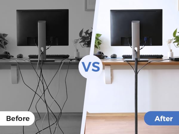 cable management sleeve wire loom wire sleeve cord sleeve tv cord hider cord cover cable organizer