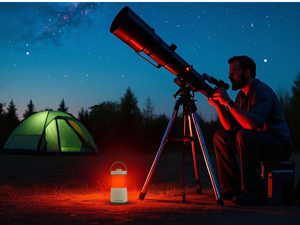 HALOSTORMS light-weighted lantern for night vision in stargazing