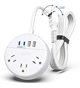 2 Prong Power Strip with USB-C, NTONPOWER 2 Prong Extension Cord 15 ft, 2 Prong to 3 Prong Outlet...