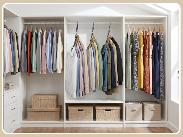 Small closets, lots of casual clothes for Teen/Student Rooms