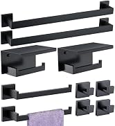 Bathroom Hardware Set 10-Piece Towel Bar Set Stainless Steel Bathroom Accessories Set Bath Towel ...