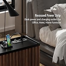 Flush Mount Power Outlets for Furniture Hotel Resords Bedroom Nightstand