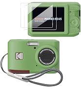 Tedubax Case for Kodak PIXPRO FZ45,FZ45 accessories,Soft Silicone Protective Case,Comes with 2 Sc...