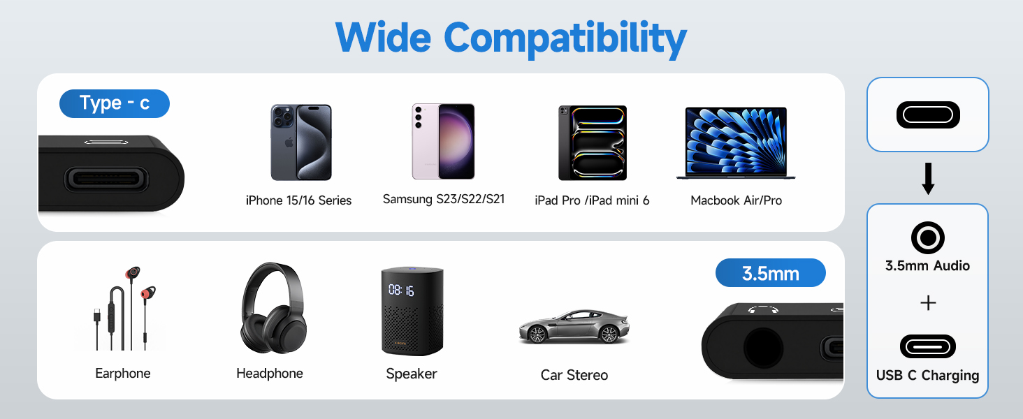 3.5mm to usb c