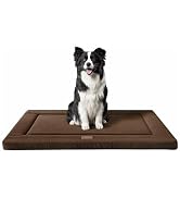 WESTERN HOME Dog Bed for Crate, High Resilience Foam Dog Crate Mat Kennel Pad with Soft Wavy Plus...