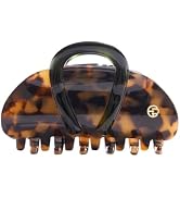 EVITA PERONI Middle Hair Clip, "Vintage Candy" Hair Clips for Women, Strong Grip Acetate Shark Cl...