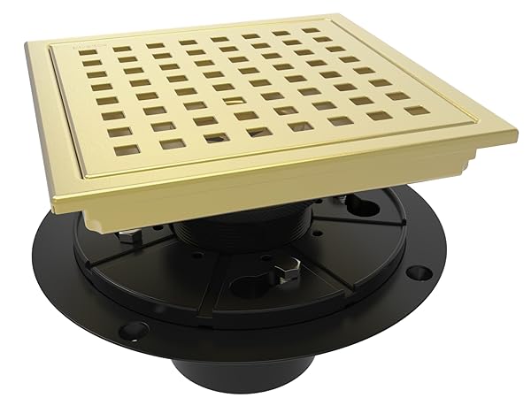 gold shower drain