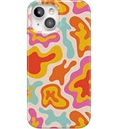 Casely iPhone 15 Case | Tropical Color Splash | Abstract Retro Case | Classic