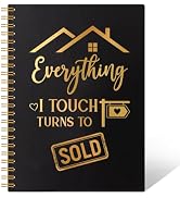 THEBESTU Everything I Touch Truns to Sold 160 Pages Blank Spiral Notebook, Funny Real Estate Agen...