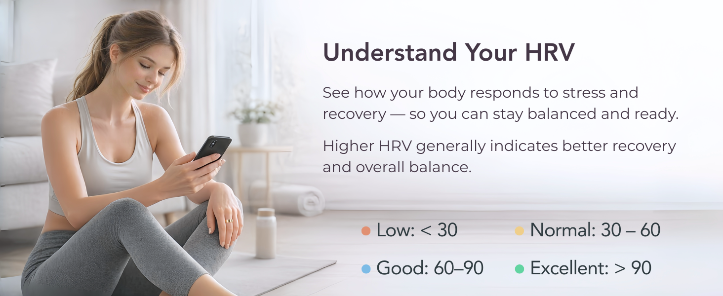 Smart ring designed for everyday wear, tracking sleep, activity, and overall wellness.