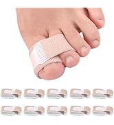 Hammer Toe Wraps (10Pack), Big Toe Straightener Corrector with Soft Padded for Pain Relief, Toe B...