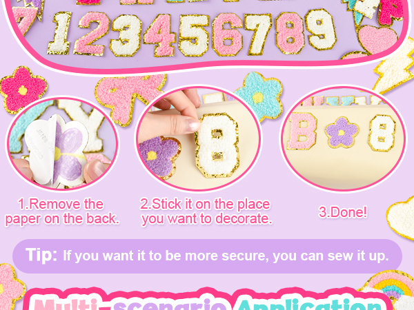 Chenille Letter Patches