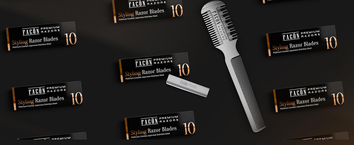 Facón Razor Comb for Hair Cutting