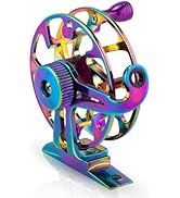 Alwonder Ice Fishing Reel Dazzling Color, CNC-Machined Aluminum Ultra-Lightweight and Durable Inl...