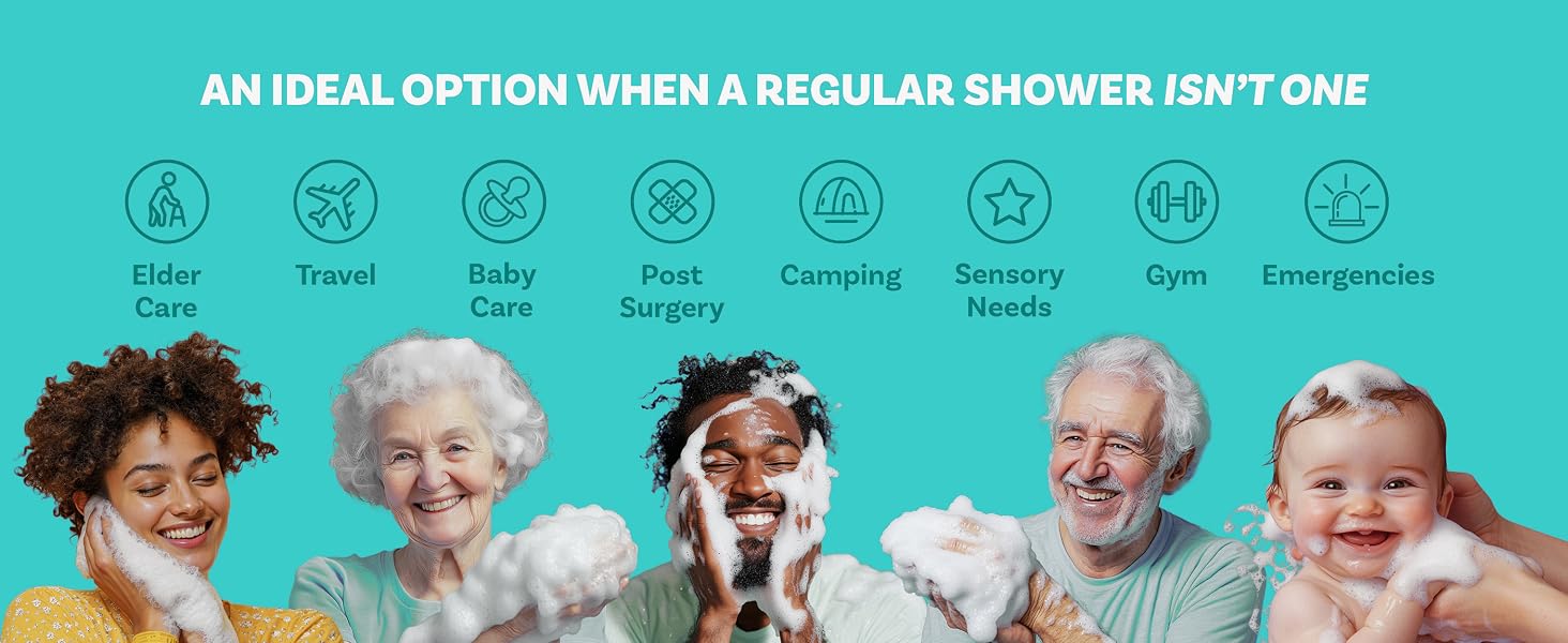 An ideal option when a regular shower isn't one