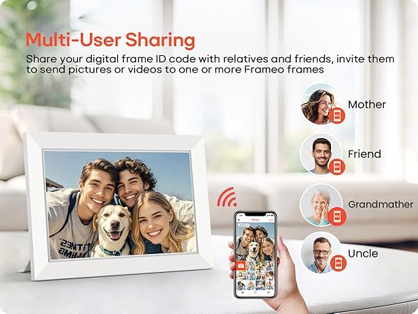Miroir 10.1 Inch WiFi Digital Photo Frame frameo digital picture frame