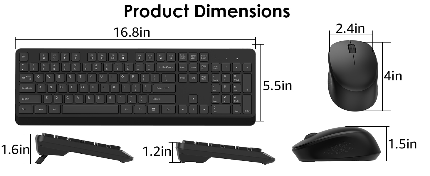 quiet keyboard and mouse wireless