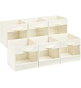 DIMJ Cube Organizer Bins, Transparent Storage Cubes, 11 Inch Cube Storage Bins, Storage Bins with...