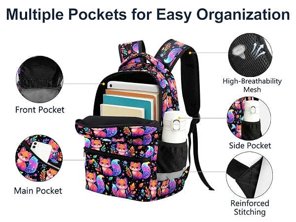fox school backpack