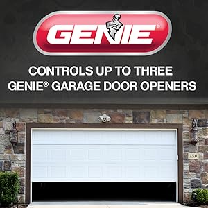 Will open up to 3 genie garage door intellicode opener systems