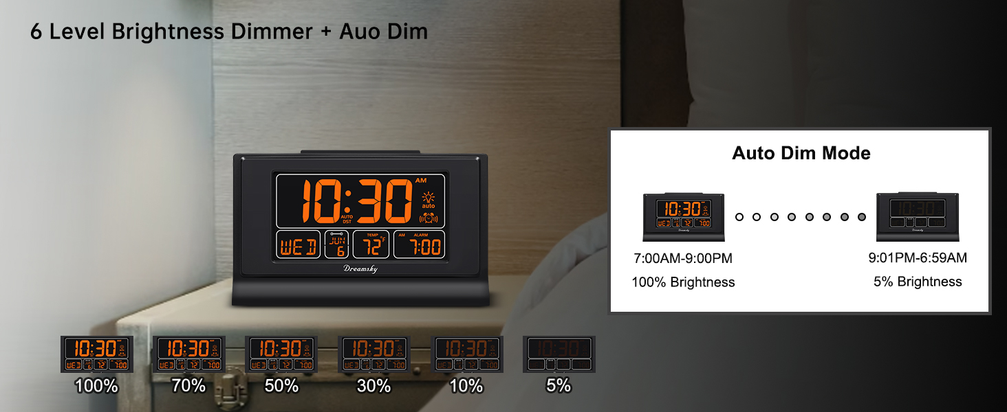 digital alarm clocks for bedrooms