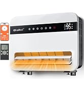 Givebest-Wall-Heater-for-Indoor-Use, 1500W Electric-Space-Heater, 120°Vertical Oscillation,Compat...